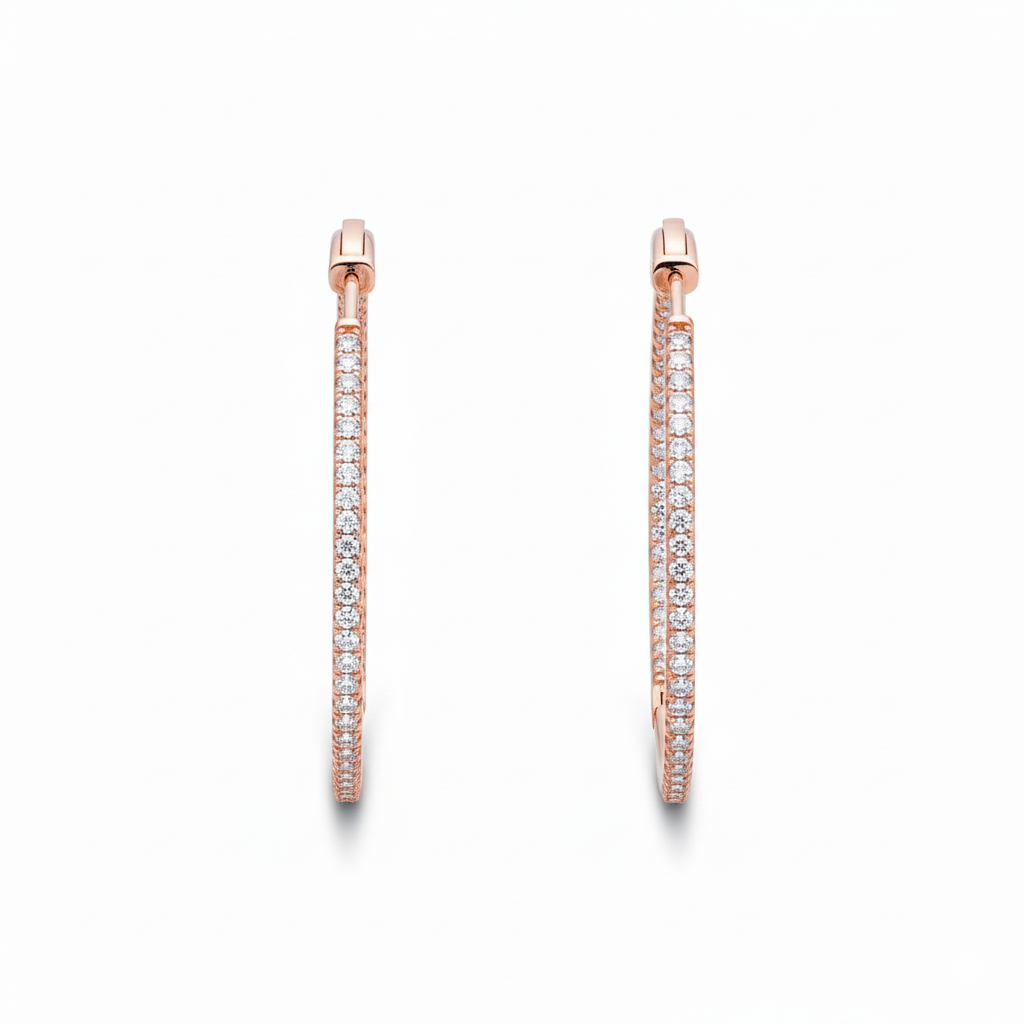 Golden Radiance Classic Hoops