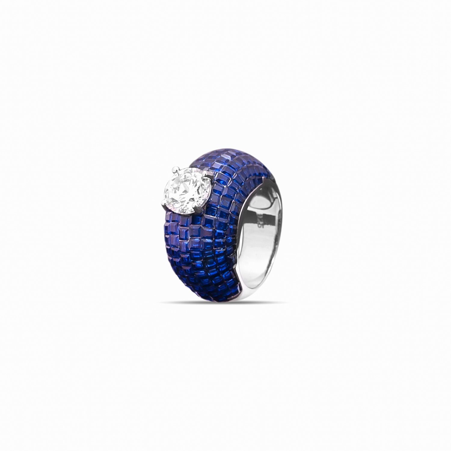 Sapphire Serenade Solitaire Ring