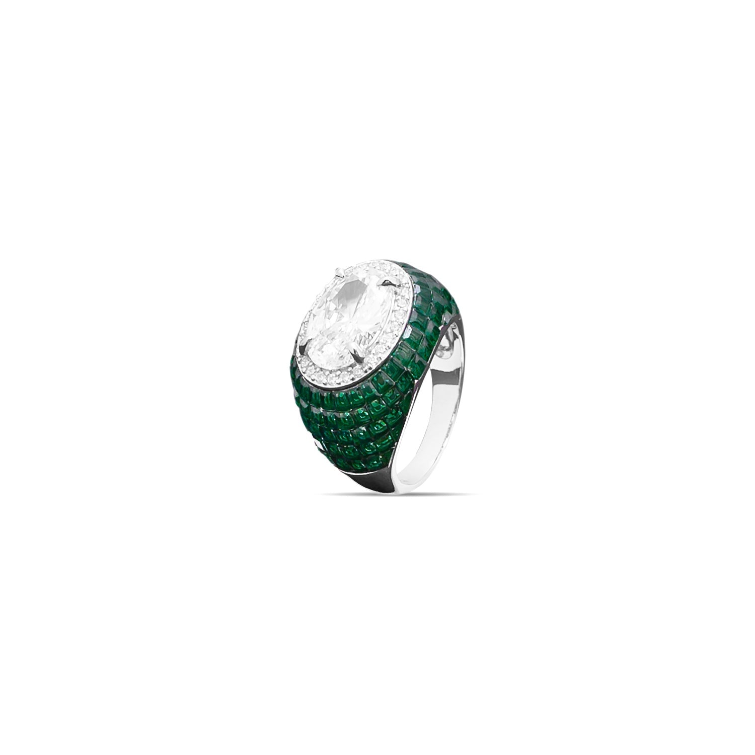 Emerald Elegance Solitaire Ring