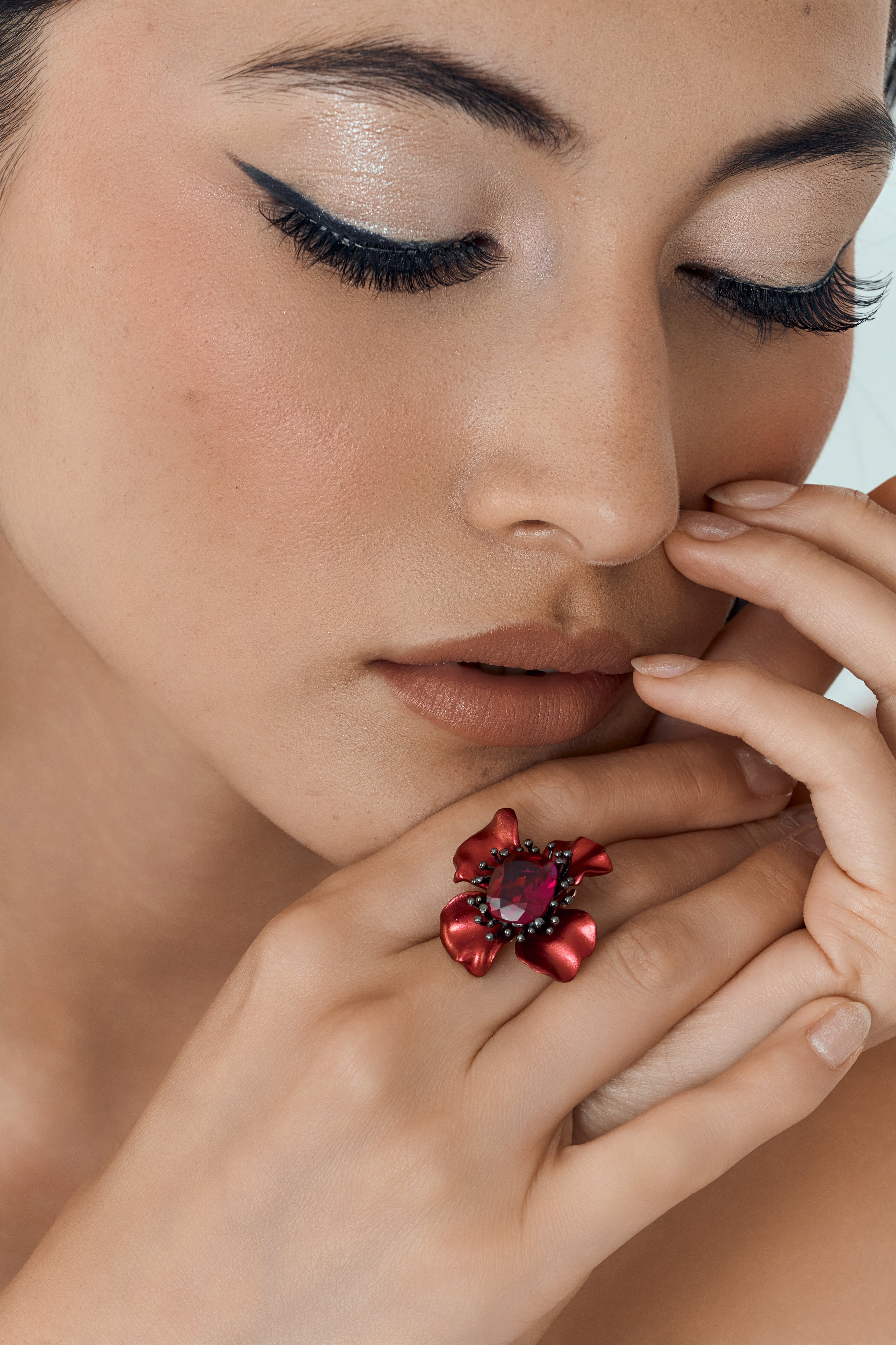 Celestial Bloom Cocktail Ring