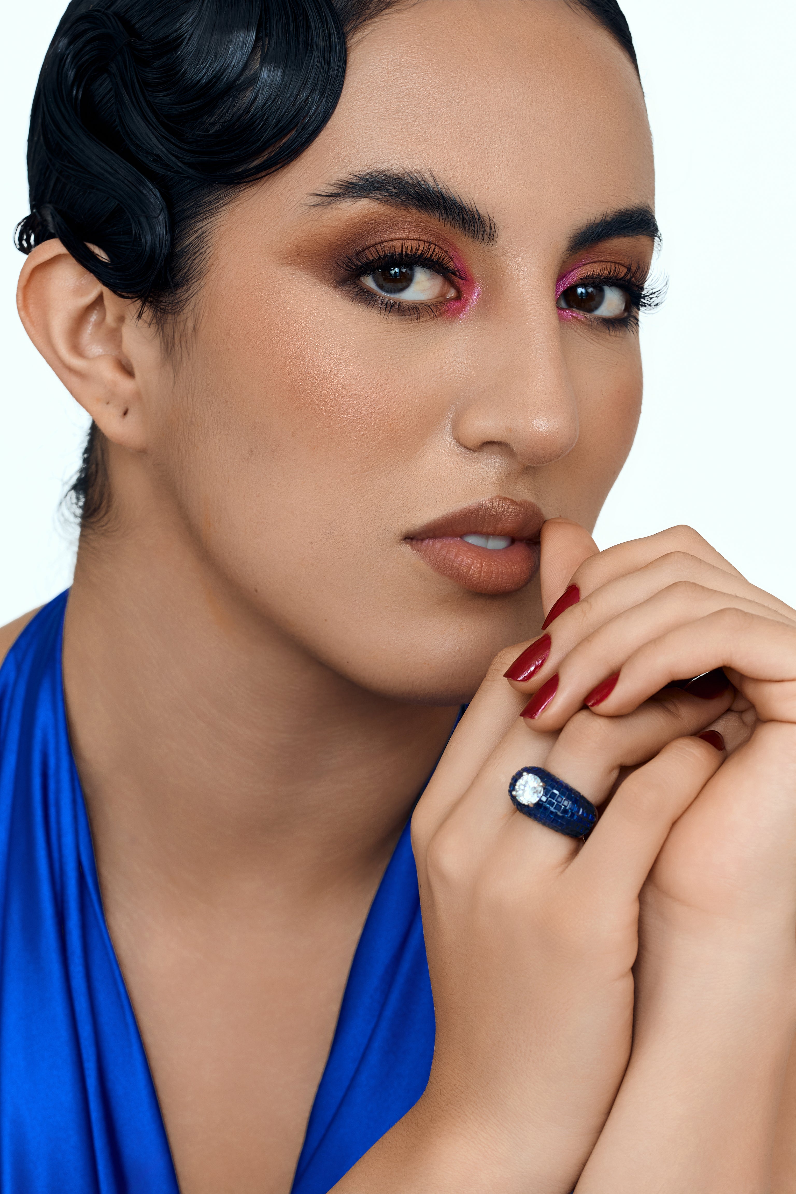 Sapphire Serenade Solitaire Ring