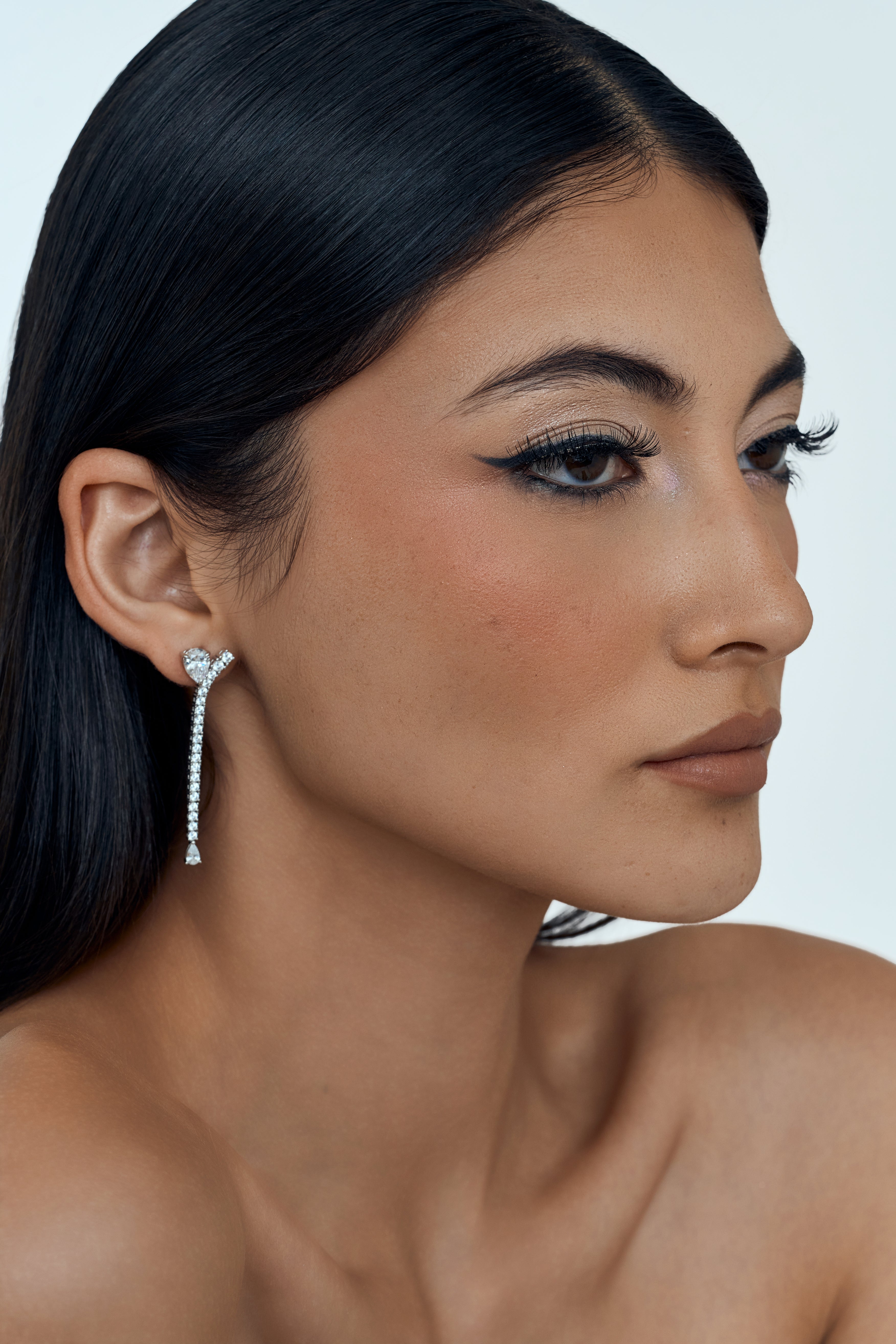 Crystal Radiance Cluster Drop Earrings