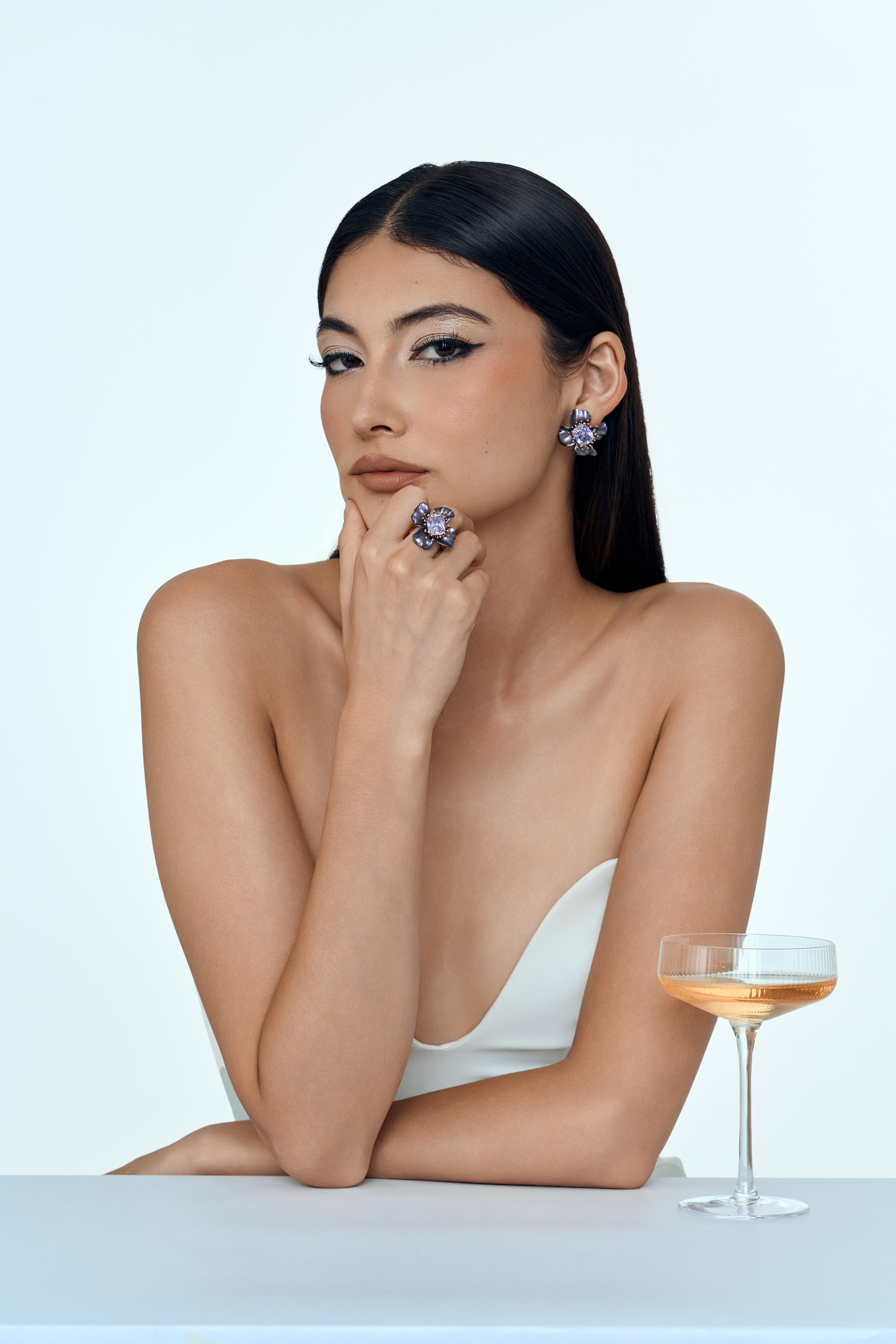 Celestial Bloom Cocktail Ring