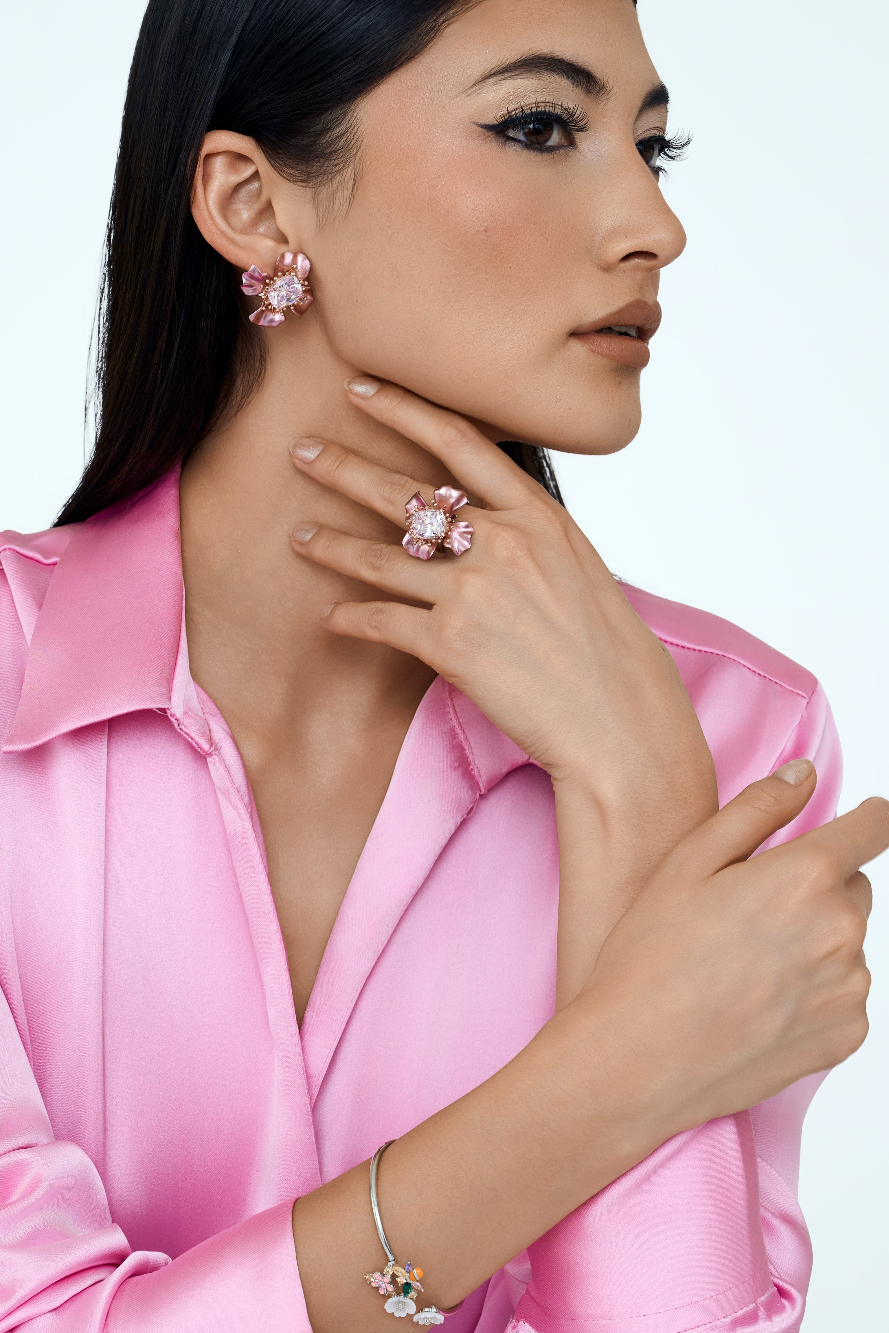 Celestial Bloom Cocktail Ring