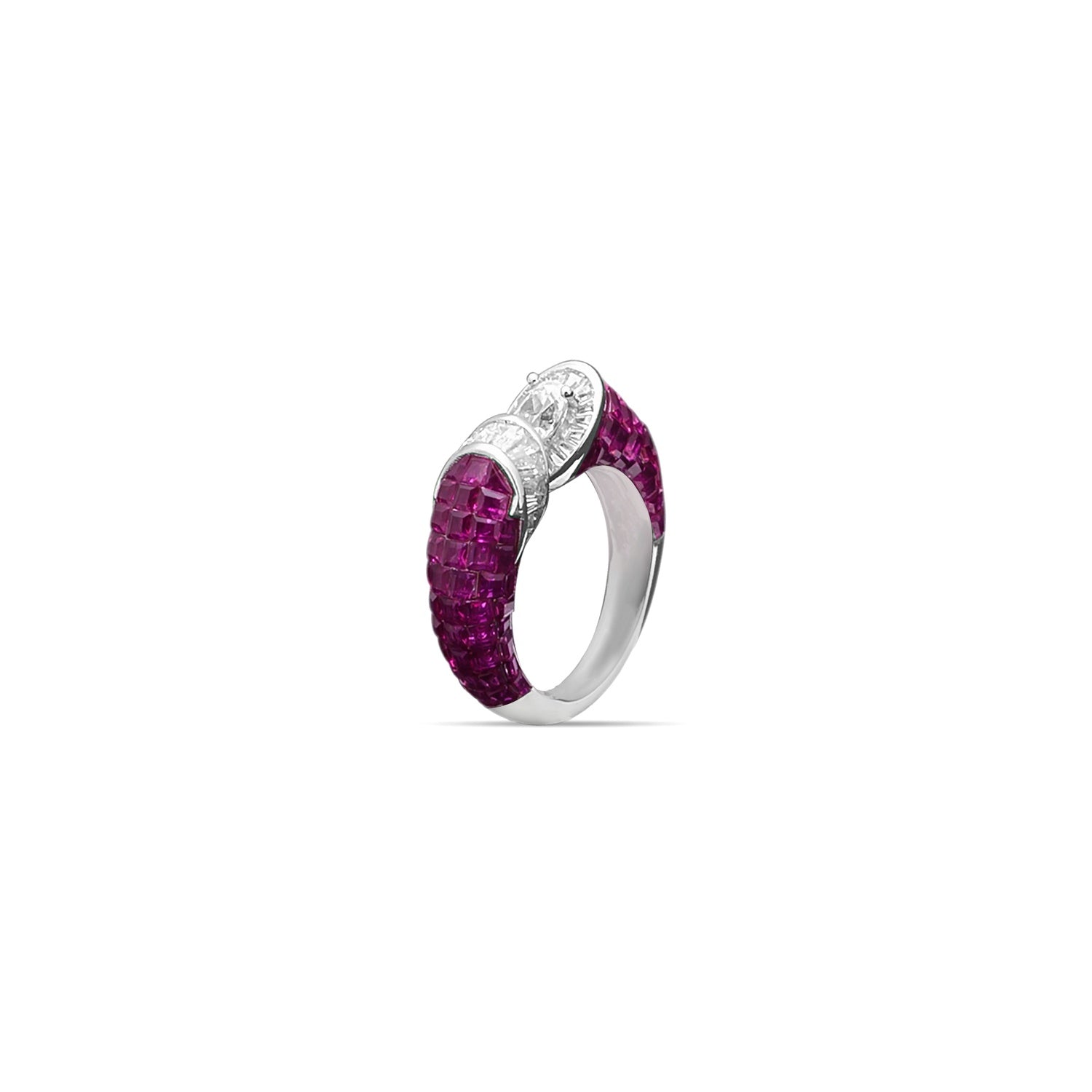 The Crimson Flame Open Ring