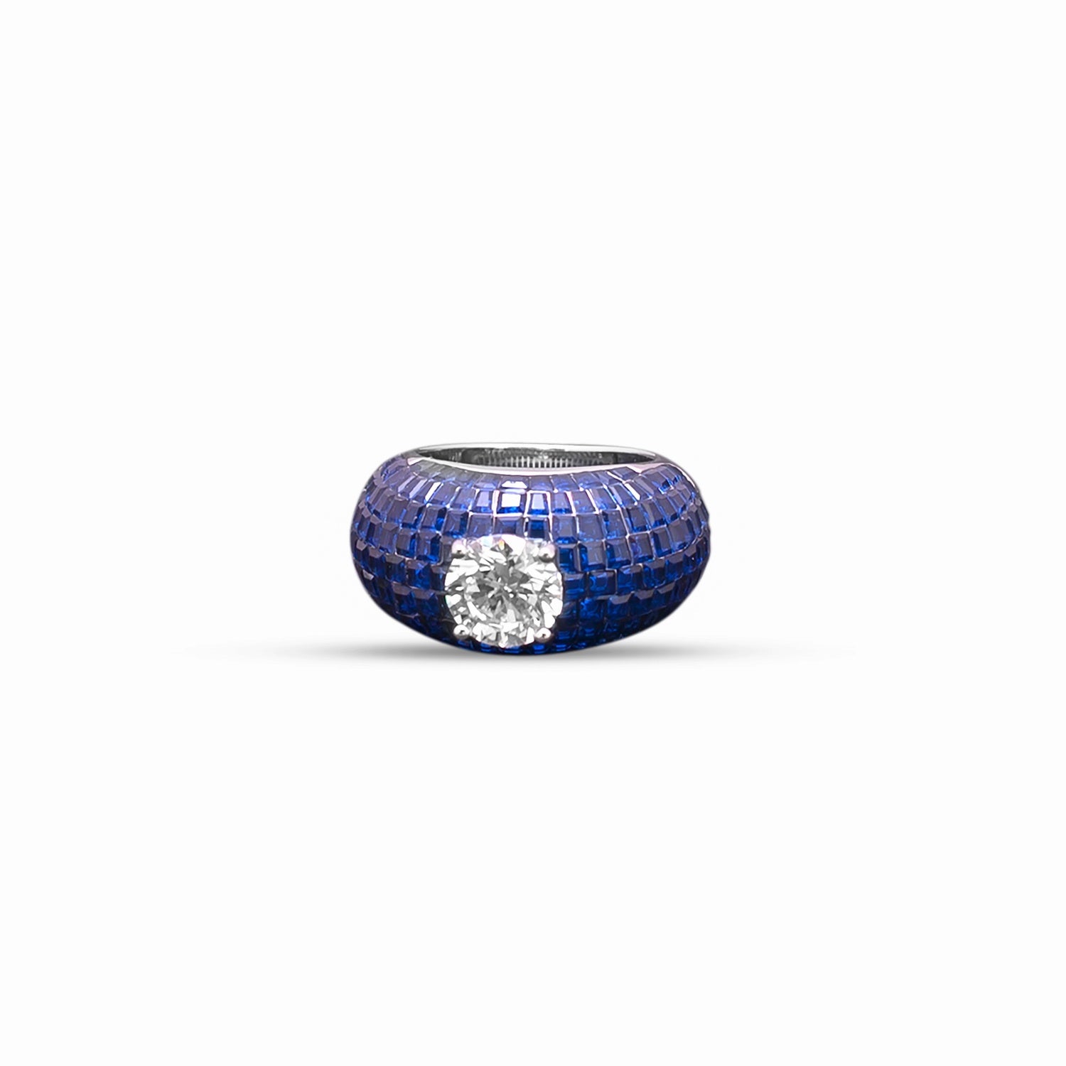 Sapphire Serenade Solitaire Ring