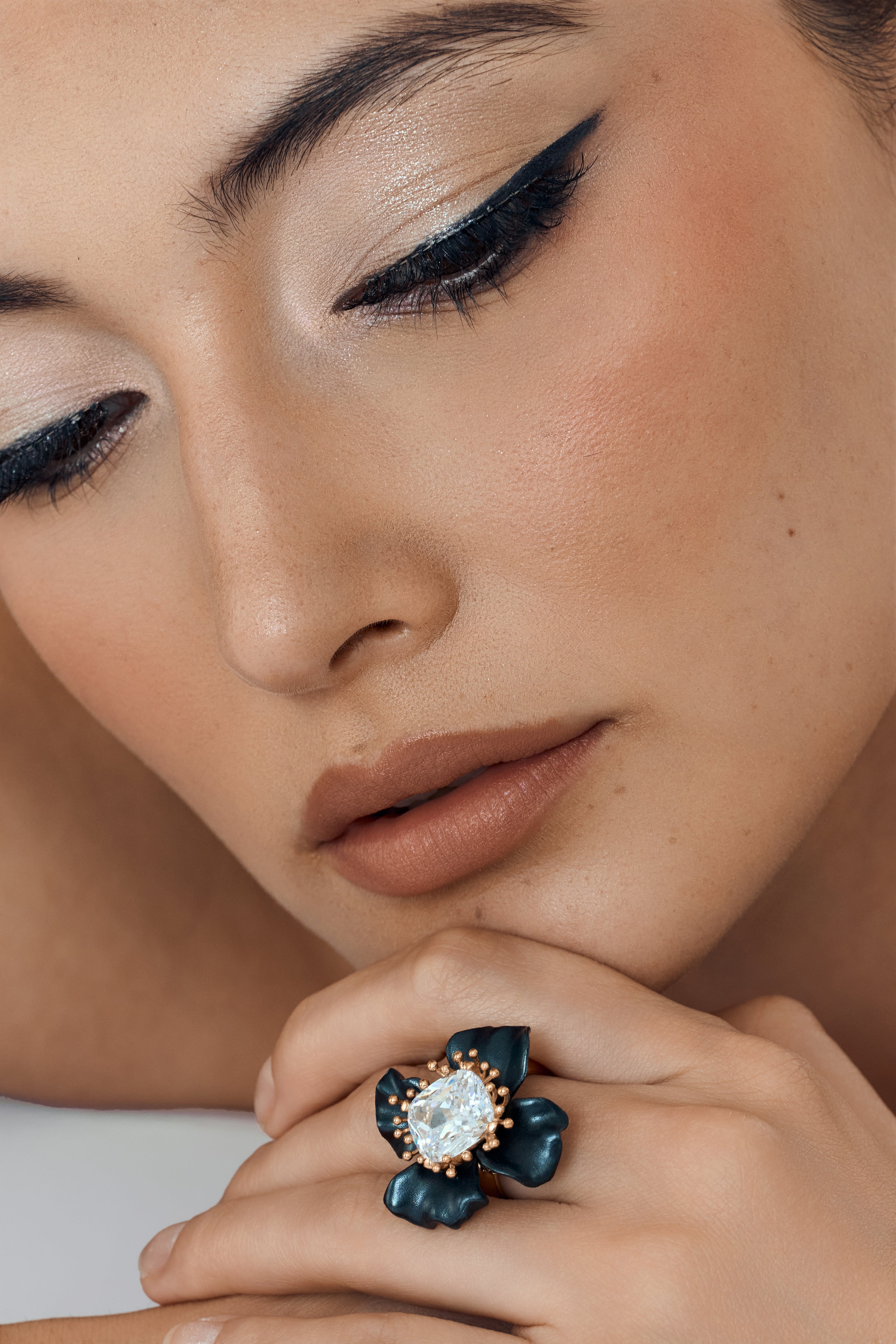 Celestial Bloom Cocktail Ring
