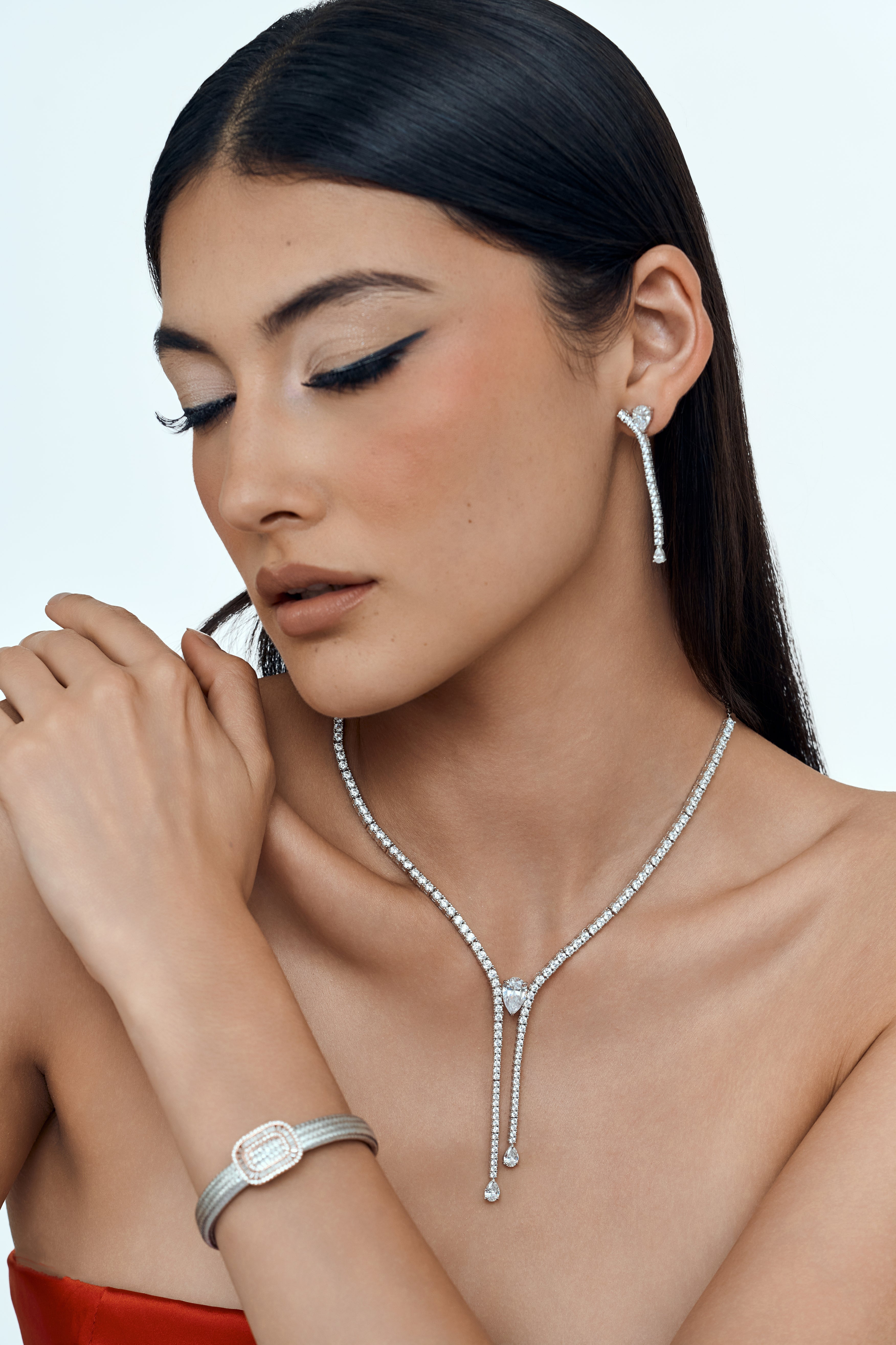 Eternal Spark Cascade Necklace