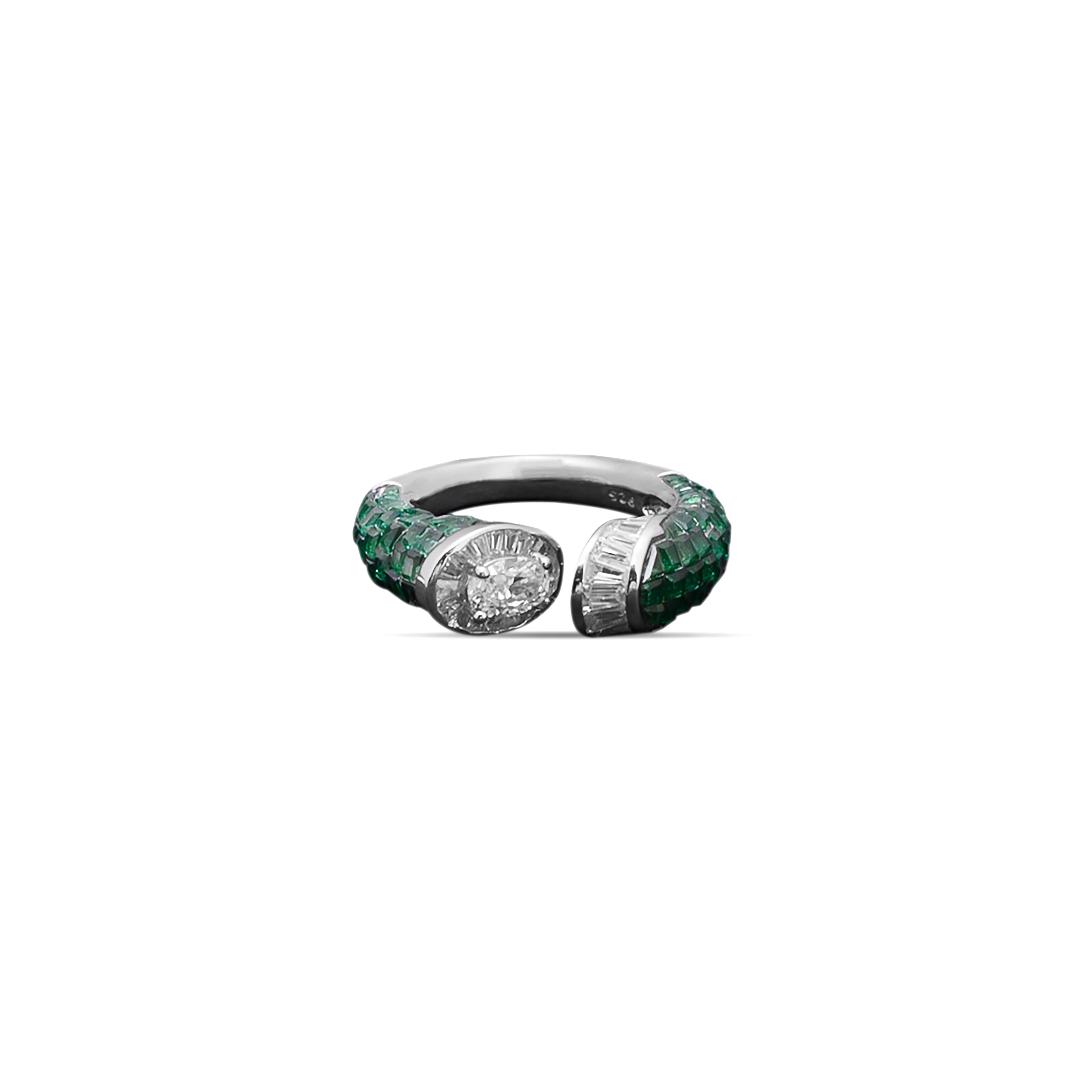 The Emerald Whisper Open Ring