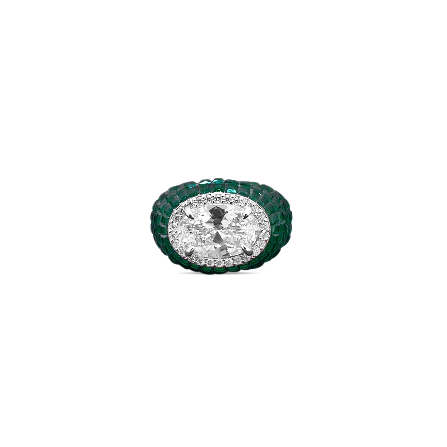 Emerald Elegance Solitaire Ring
