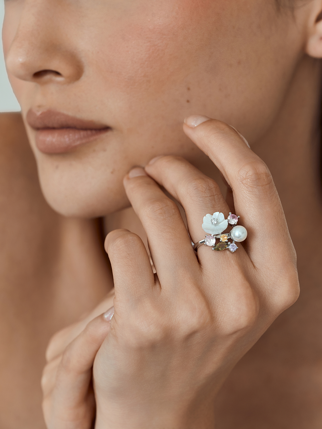 Jardin de Lune Bloom Ring Blush bloom