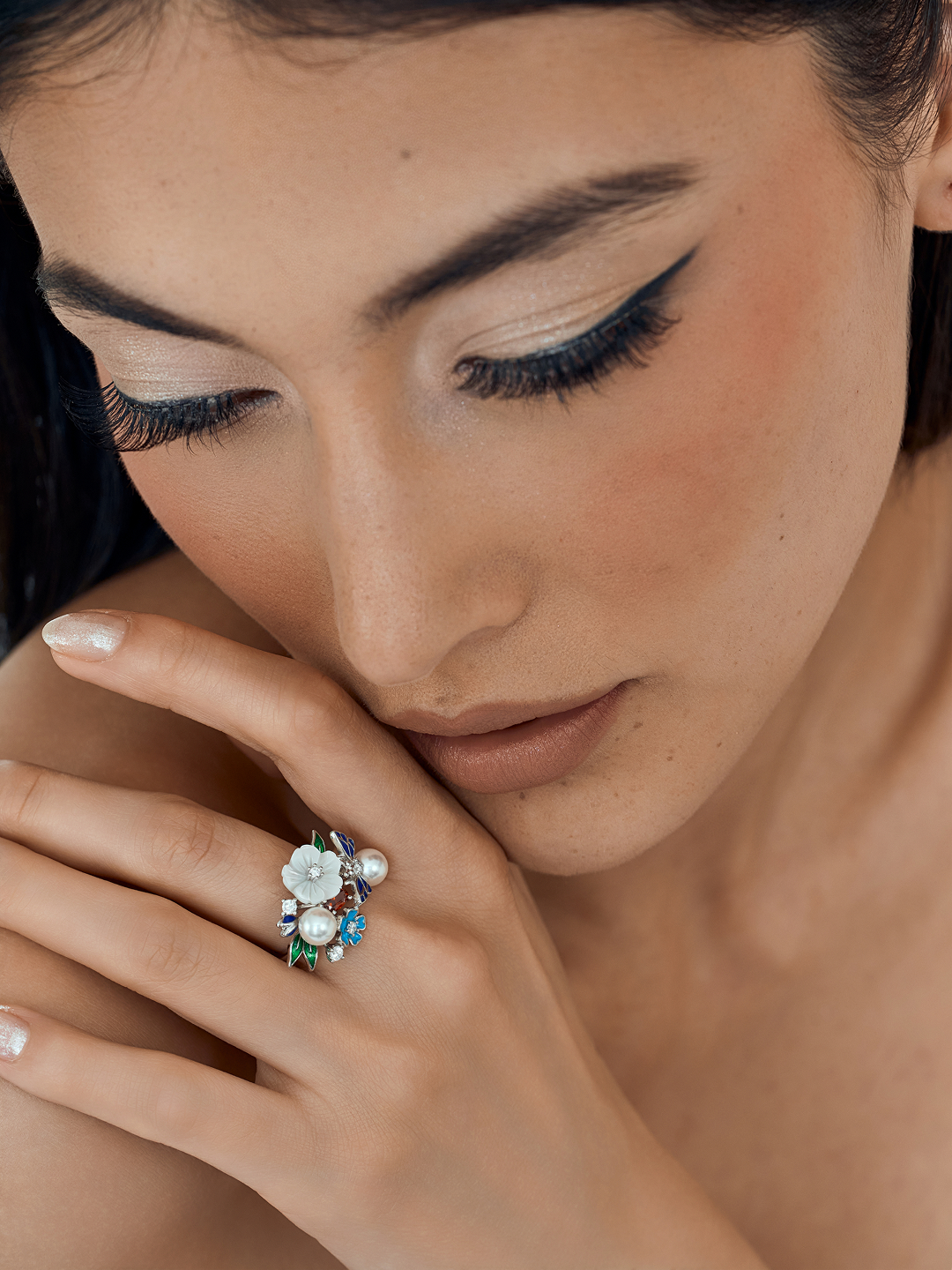 Jardin de Lune Bloom Ring Sky Bloom