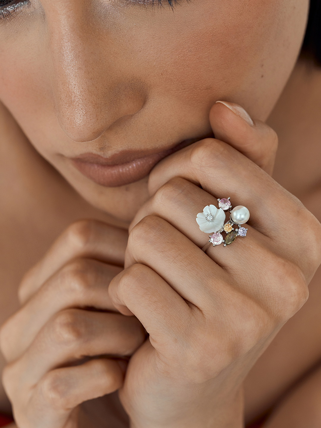 Jardin de Lune Bloom Ring Blush bloom