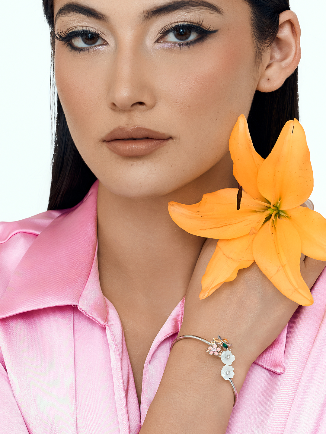 Jardin de Lune Floral Bracelet Blush Bloom