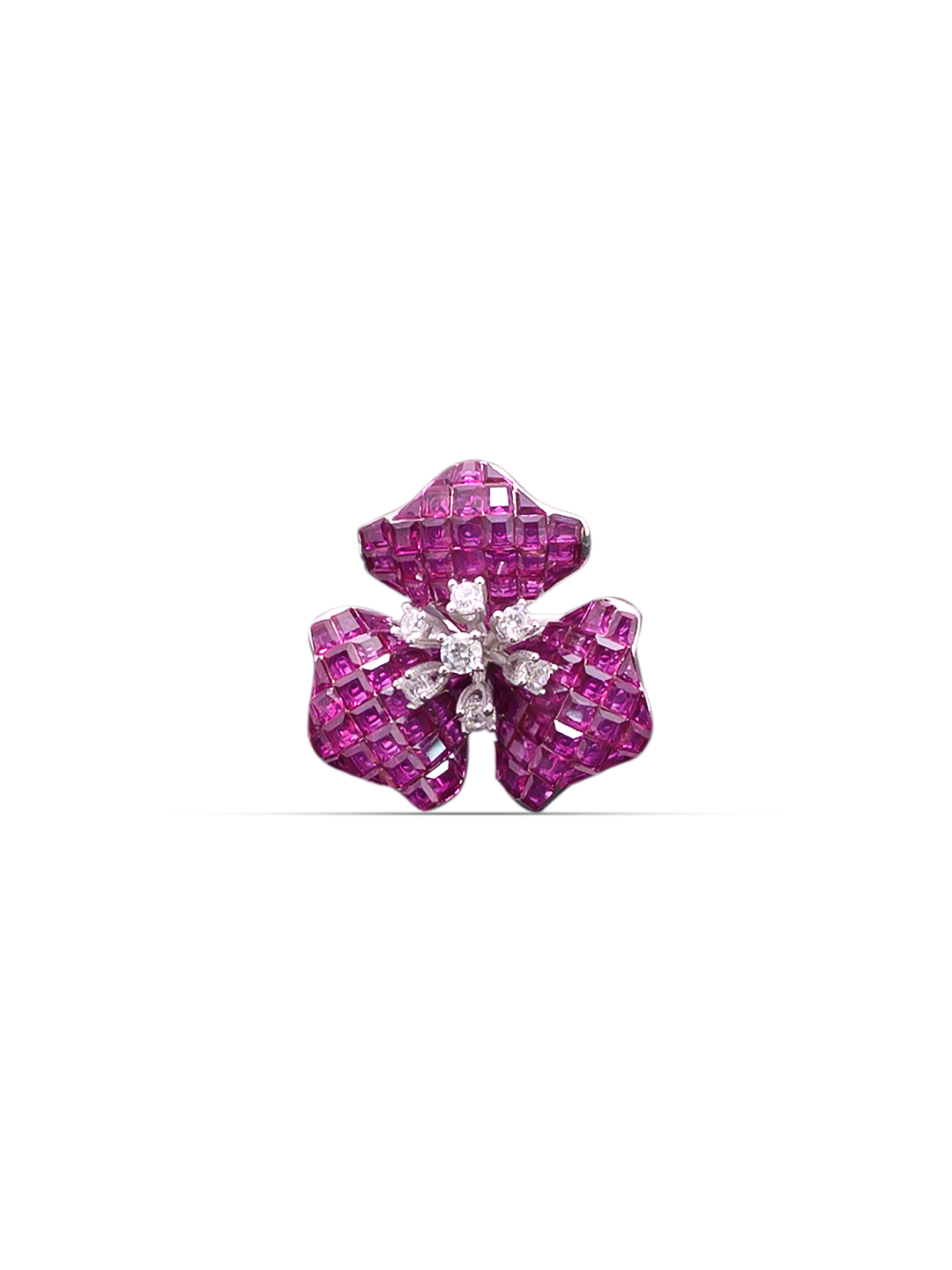 Timeless Elegance Bloom Ring Crimson