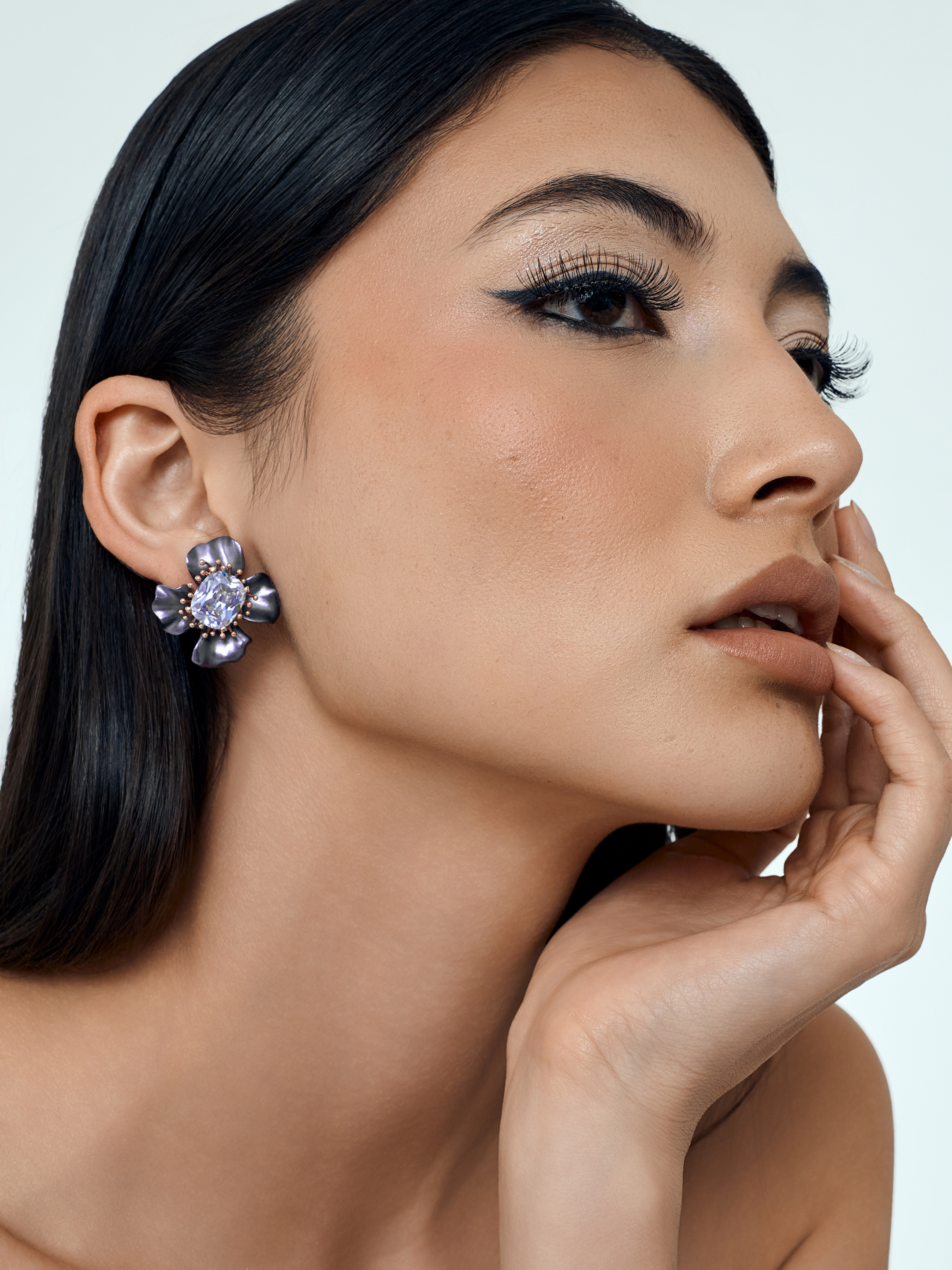 Enchanted Bloom Radiance Studs Lavender