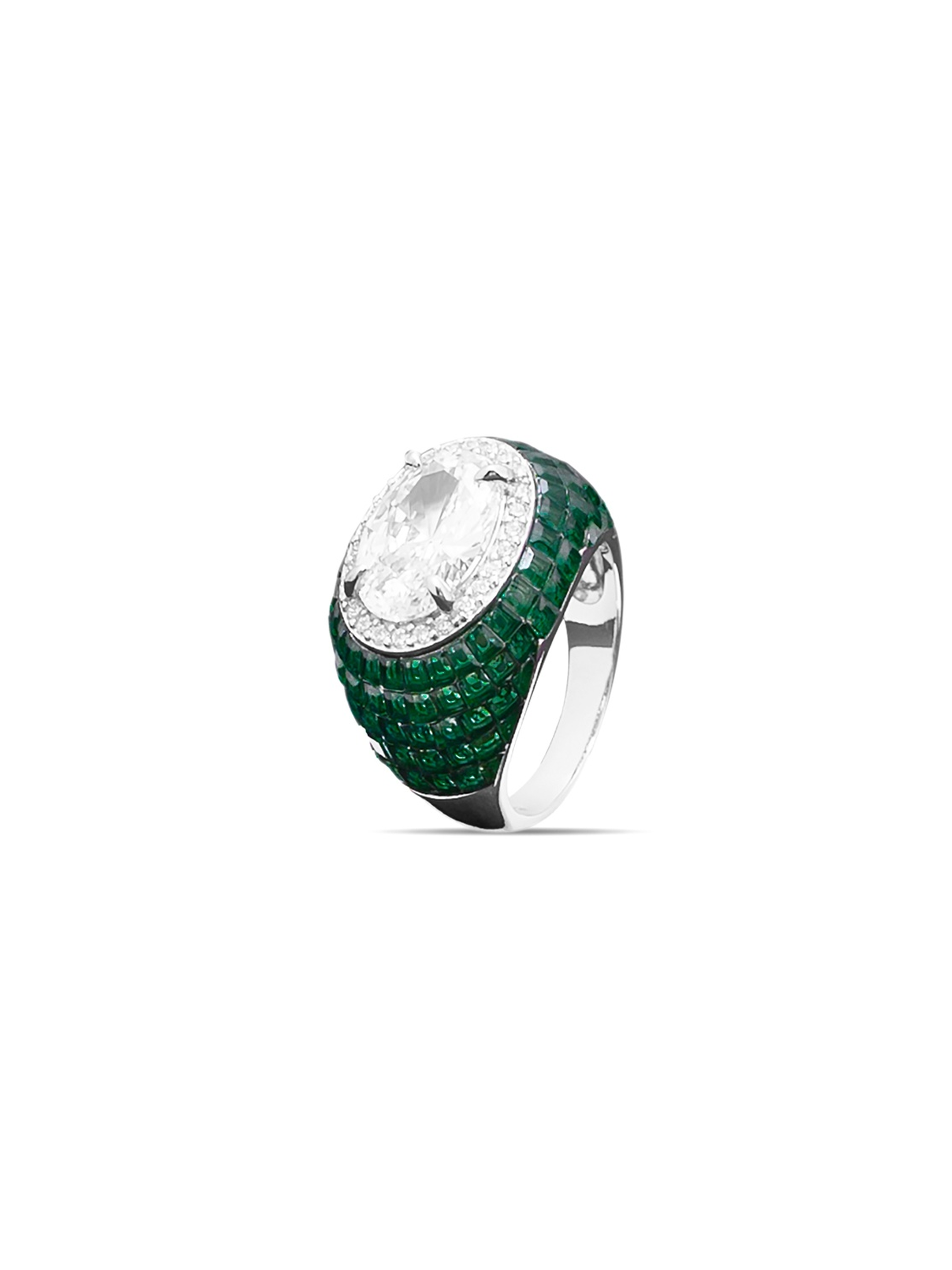 Emerald Elegance Solitaire Ring