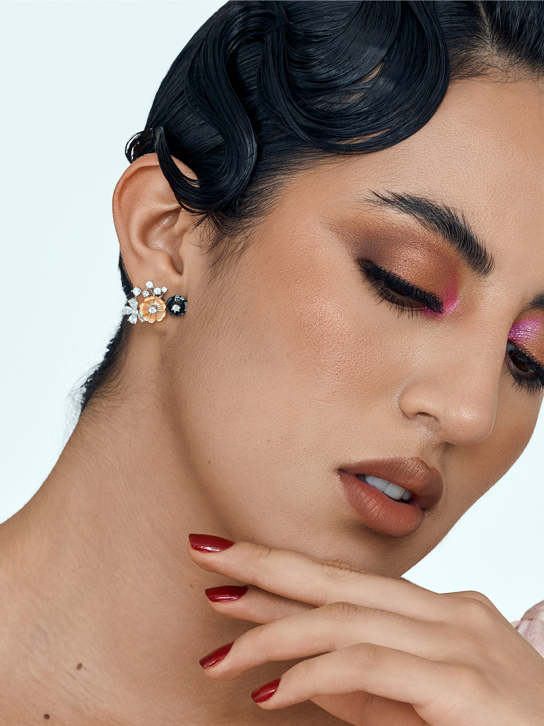 Radiant Blossom Cluster Sunflower bloom Earrings