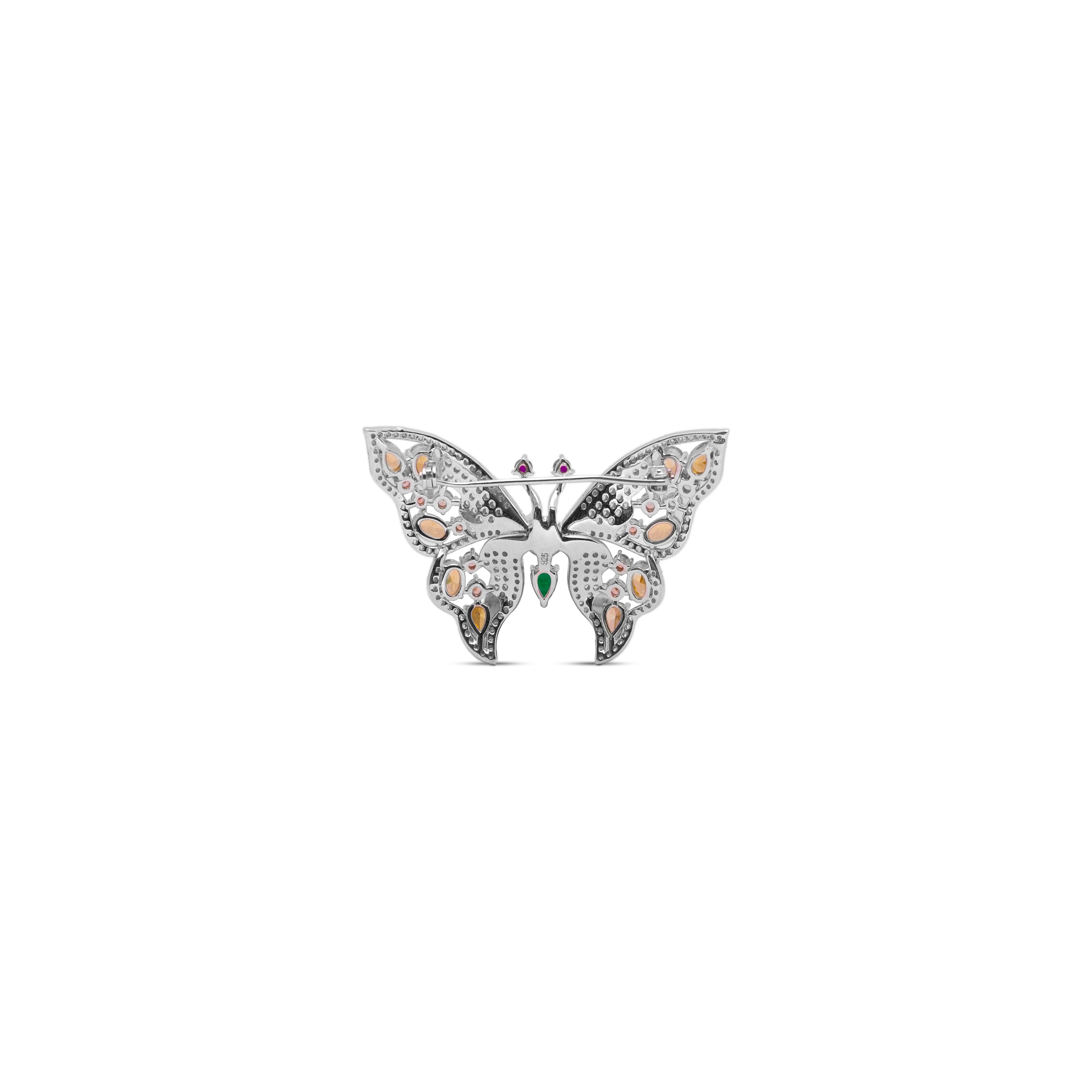 Eternal Garden Butterfly Brooch