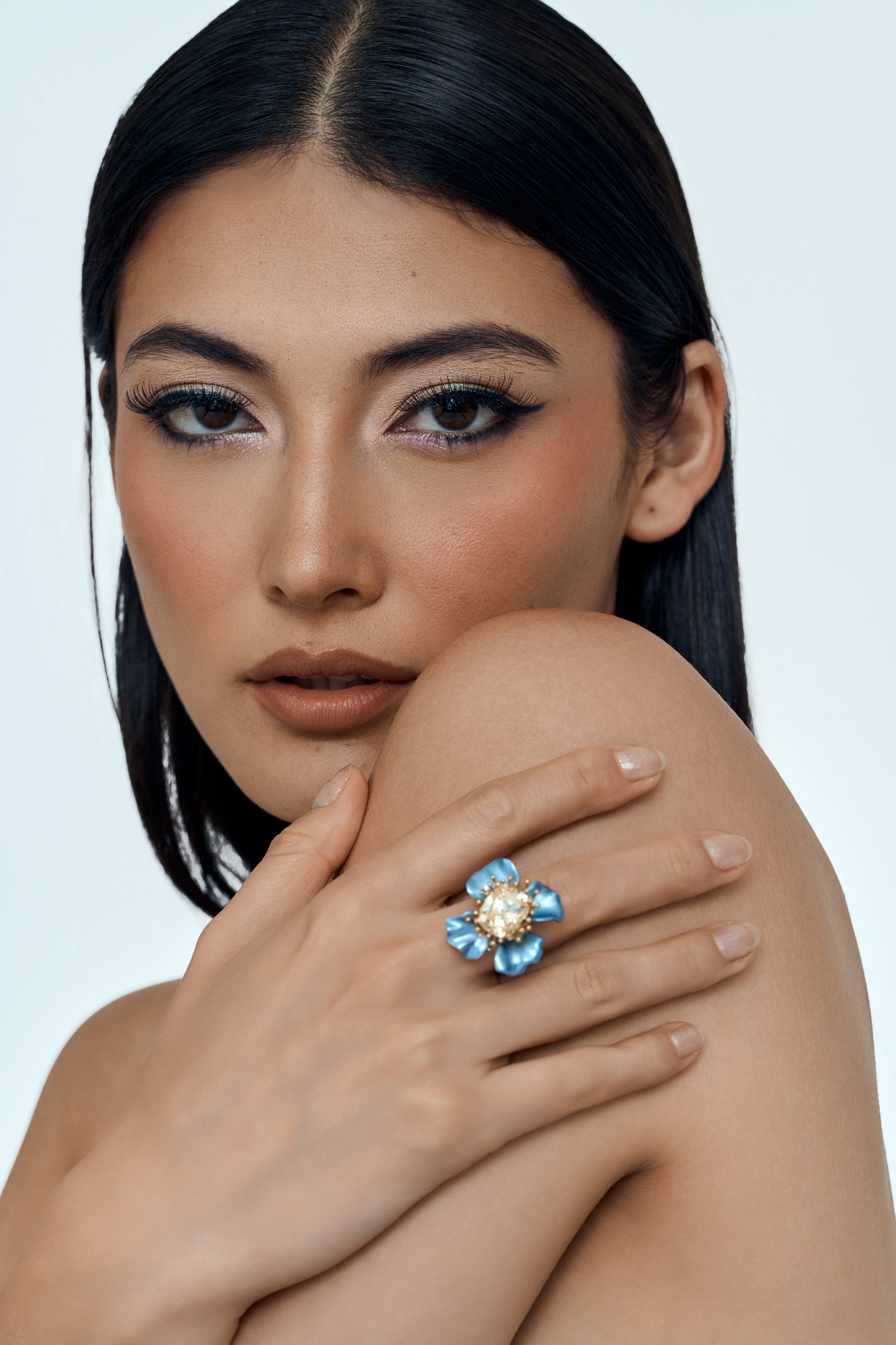 Celestial Bloom Cocktail Ring