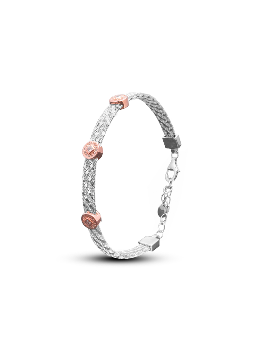 Accent Mesh Bracelet Silver