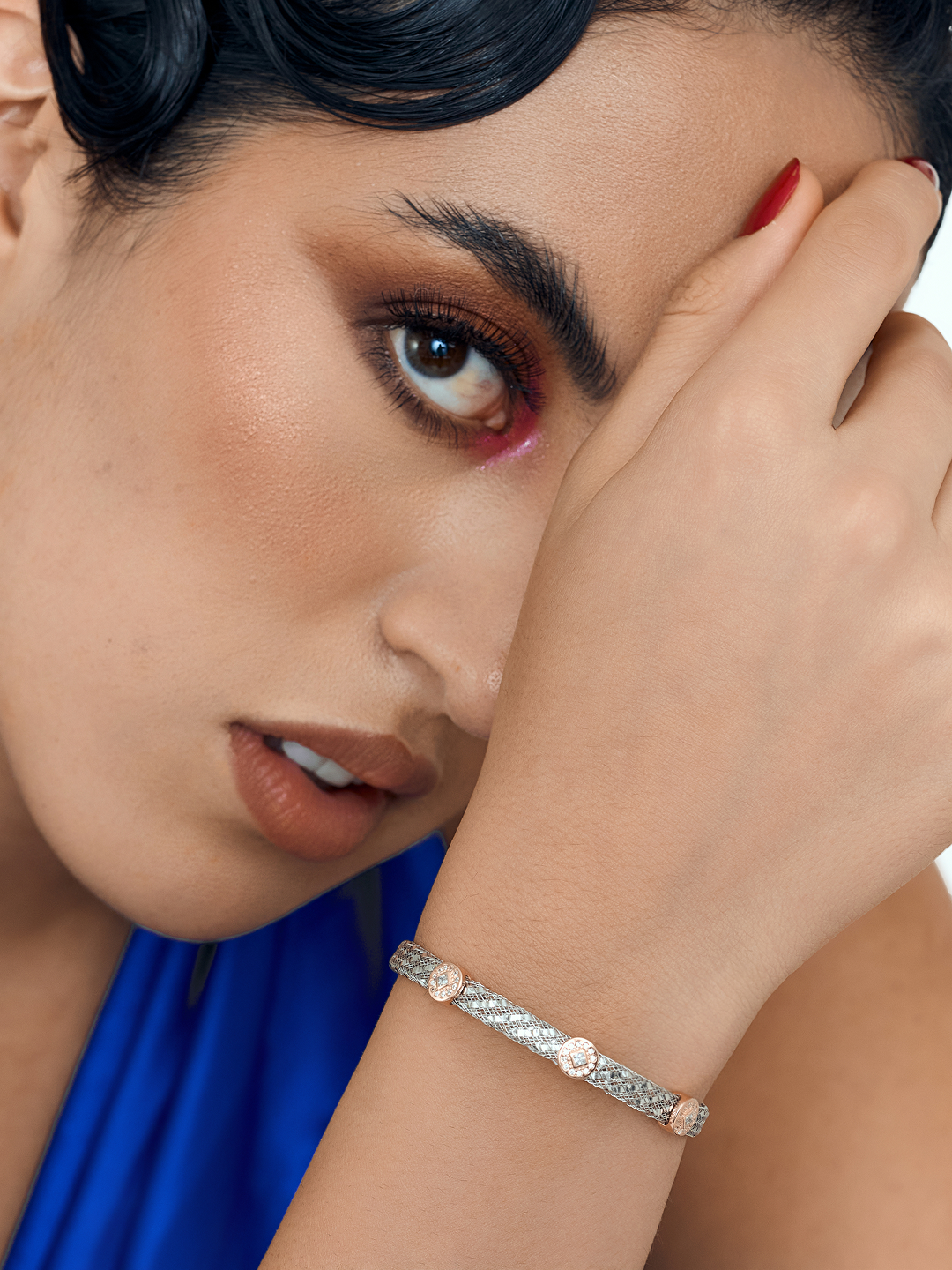 Accent Mesh Bracelet Silver