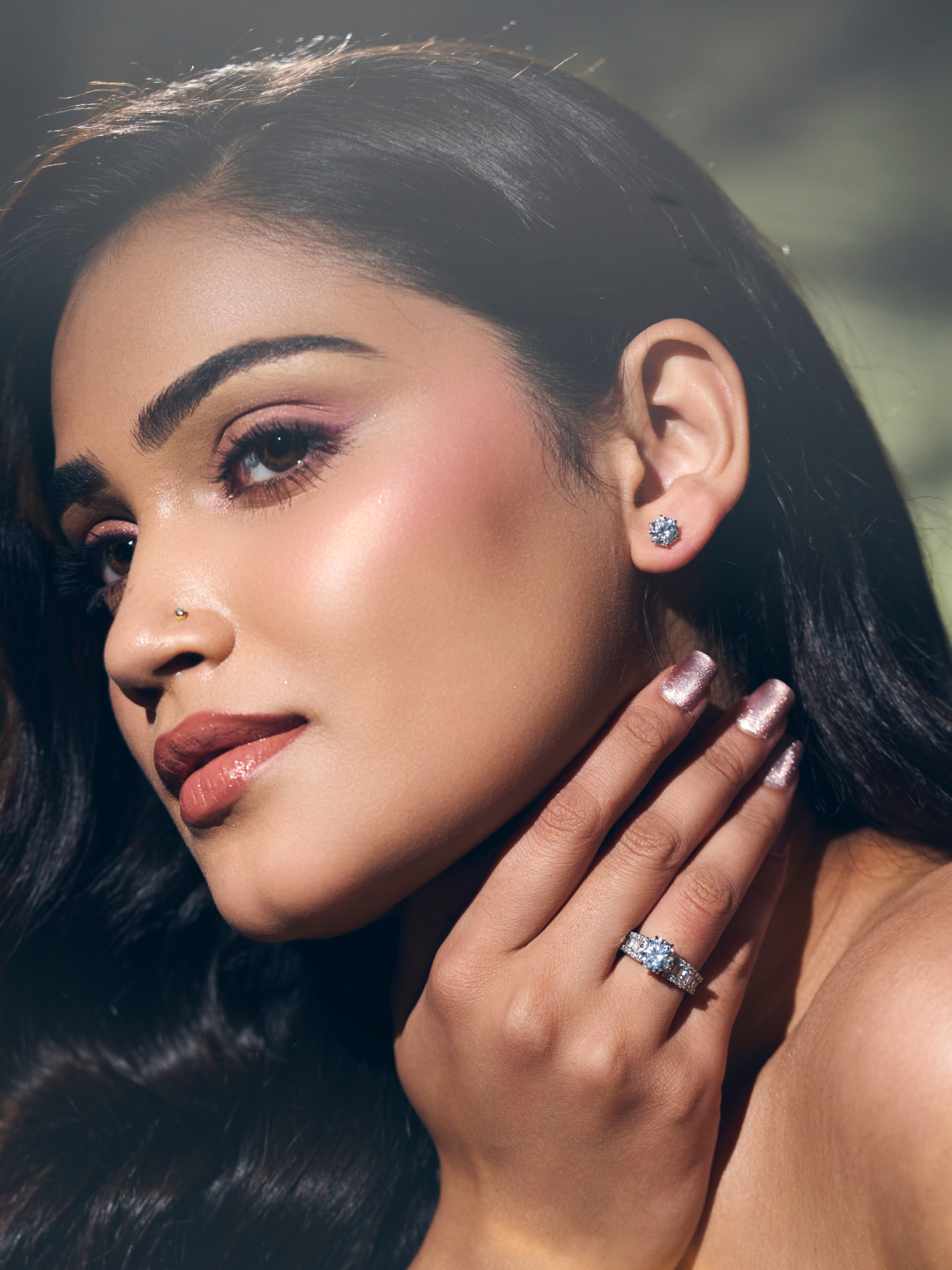 Round Cut Stud Earrings
