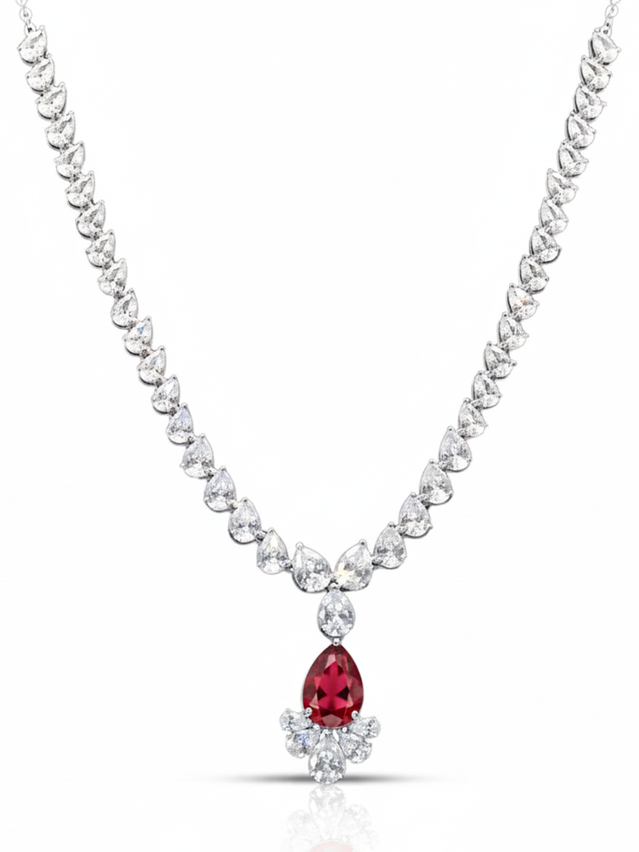 Crimson Glow Elegance Necklace