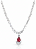 Crimson Glow Elegance Necklace