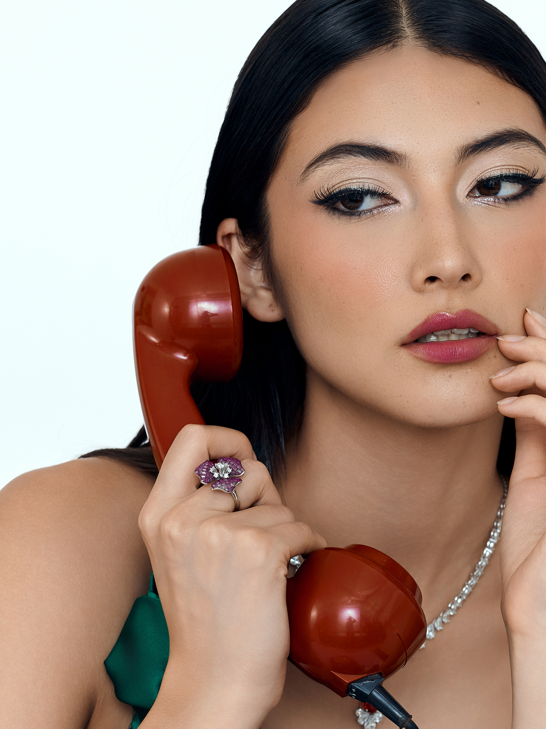 Timeless Elegance Bloom Ring Crimson