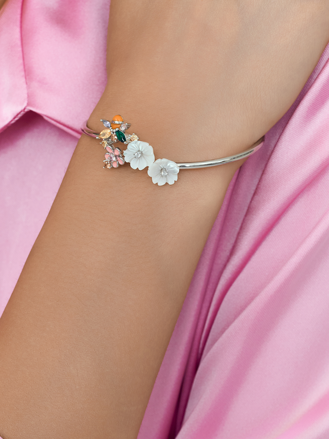 Jardin de Lune Floral Bracelet Blush Bloom