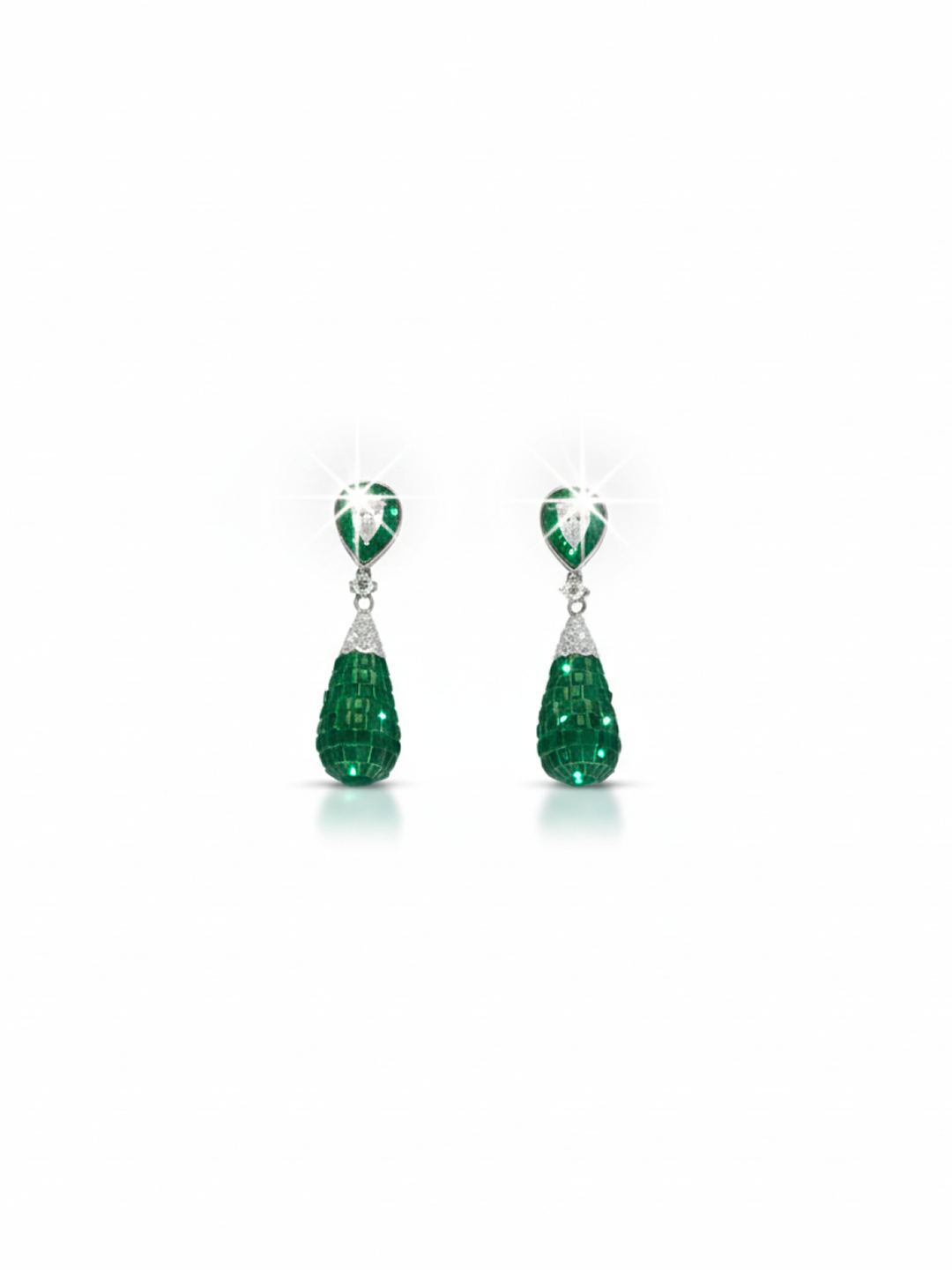 Timeless Glow Drop Earrings Emerald