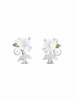 Jardin de Lune Floral Earrings Silver Bloom