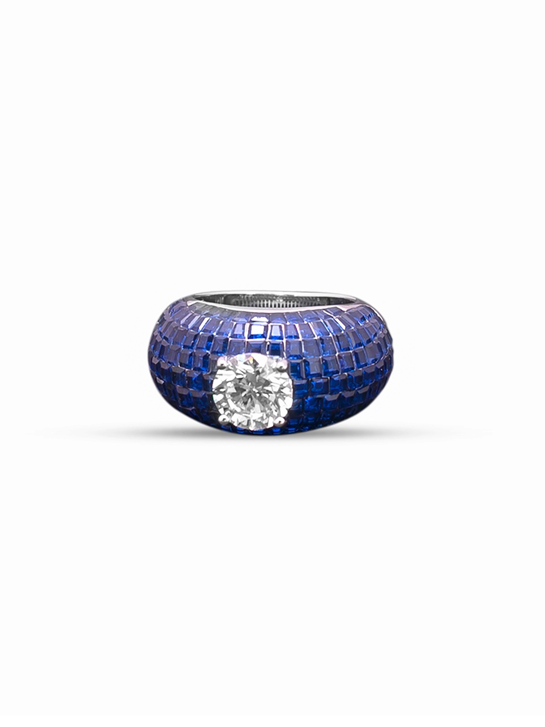 Sapphire Serenade Solitaire Ring