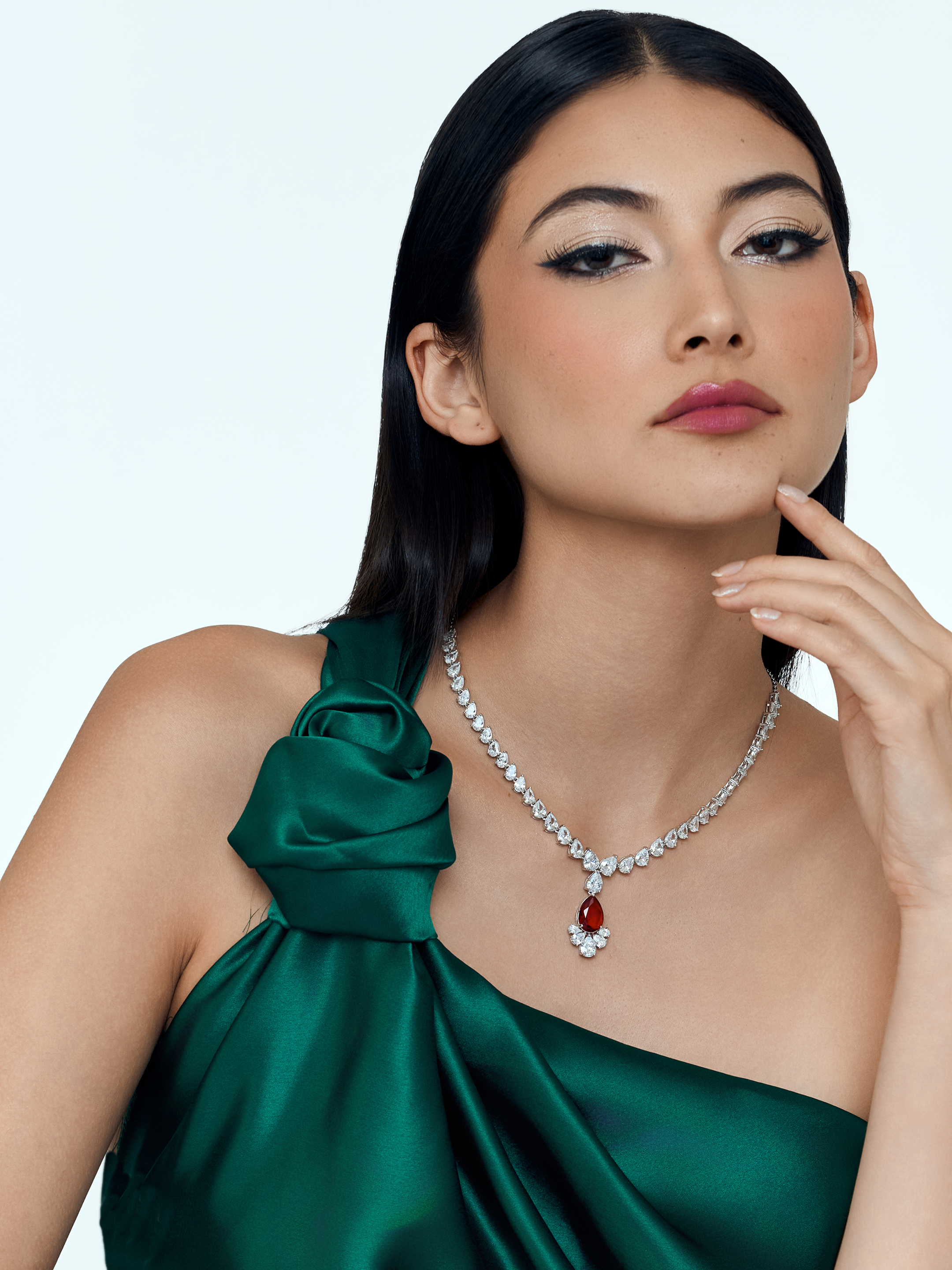 Crimson Glow Elegance Necklace