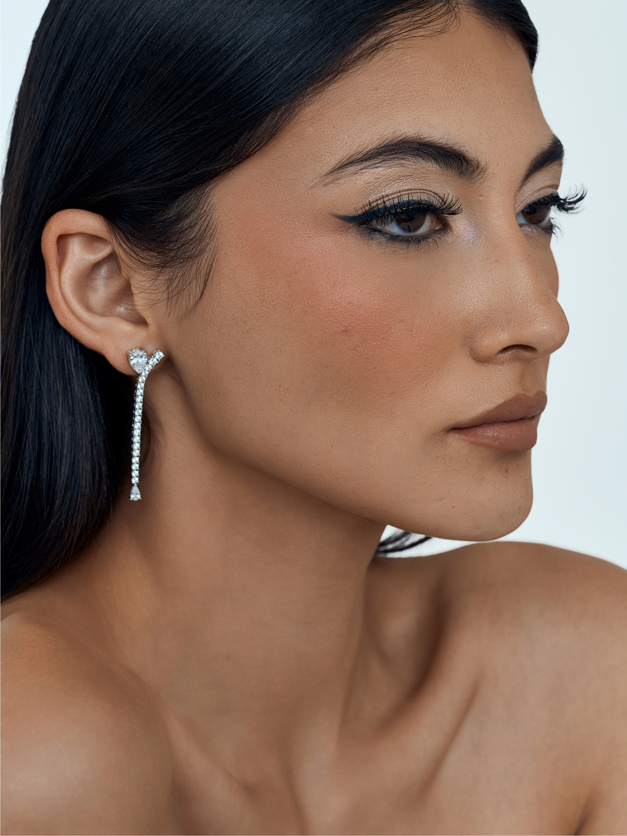 Crystal Radiance Cluster Drop Earrings