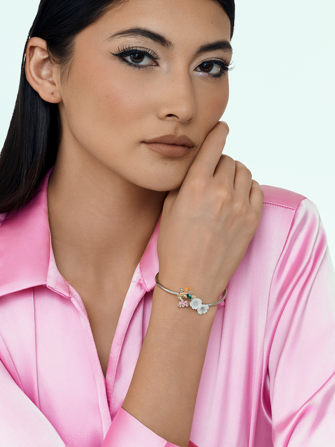 Jardin de Lune Floral Bracelet Blush Bloom
