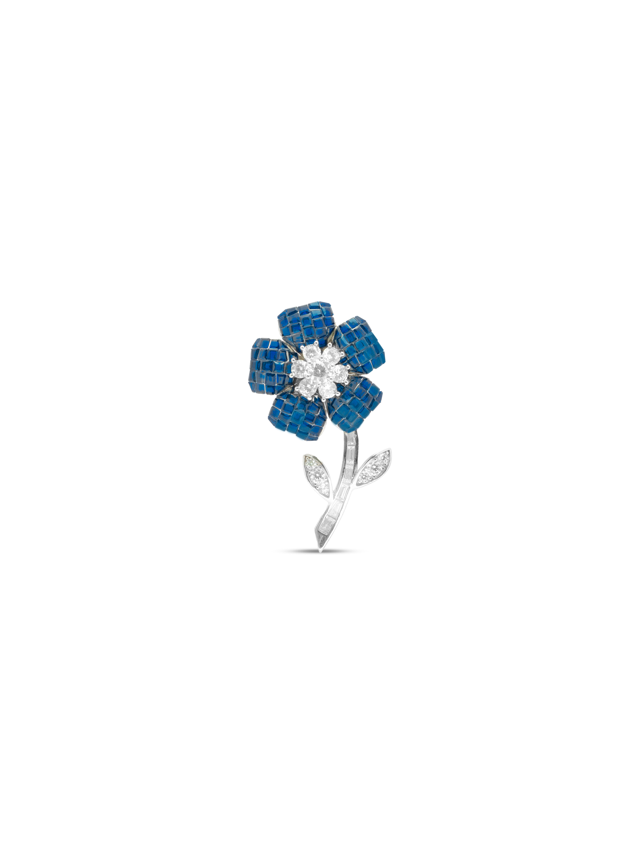 Eternal Grace Bloom Brooch Sapphire