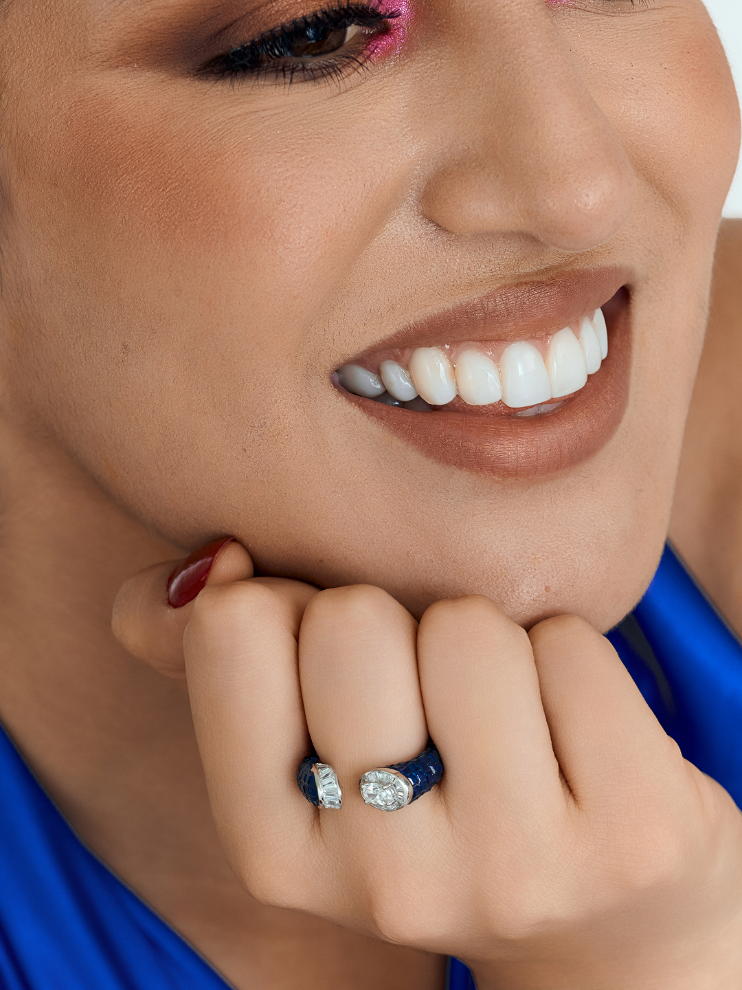 The Sapphire Glow Open Ring