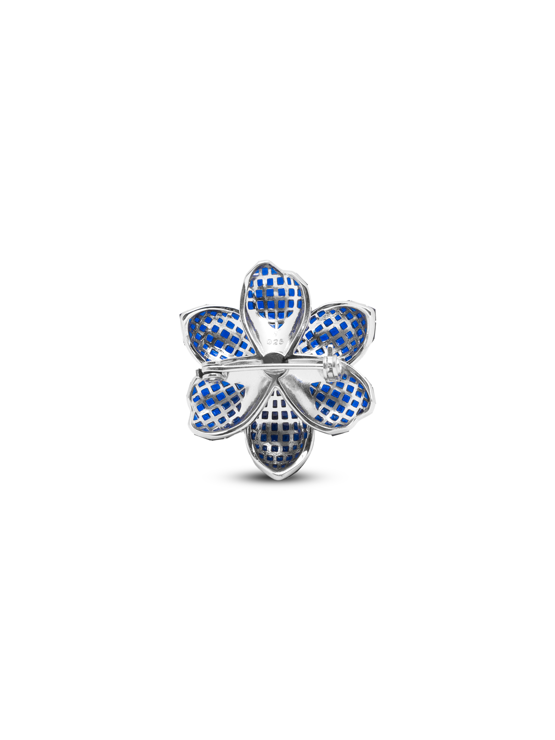 Enchanted Glow Bloom Brooch Sapphire