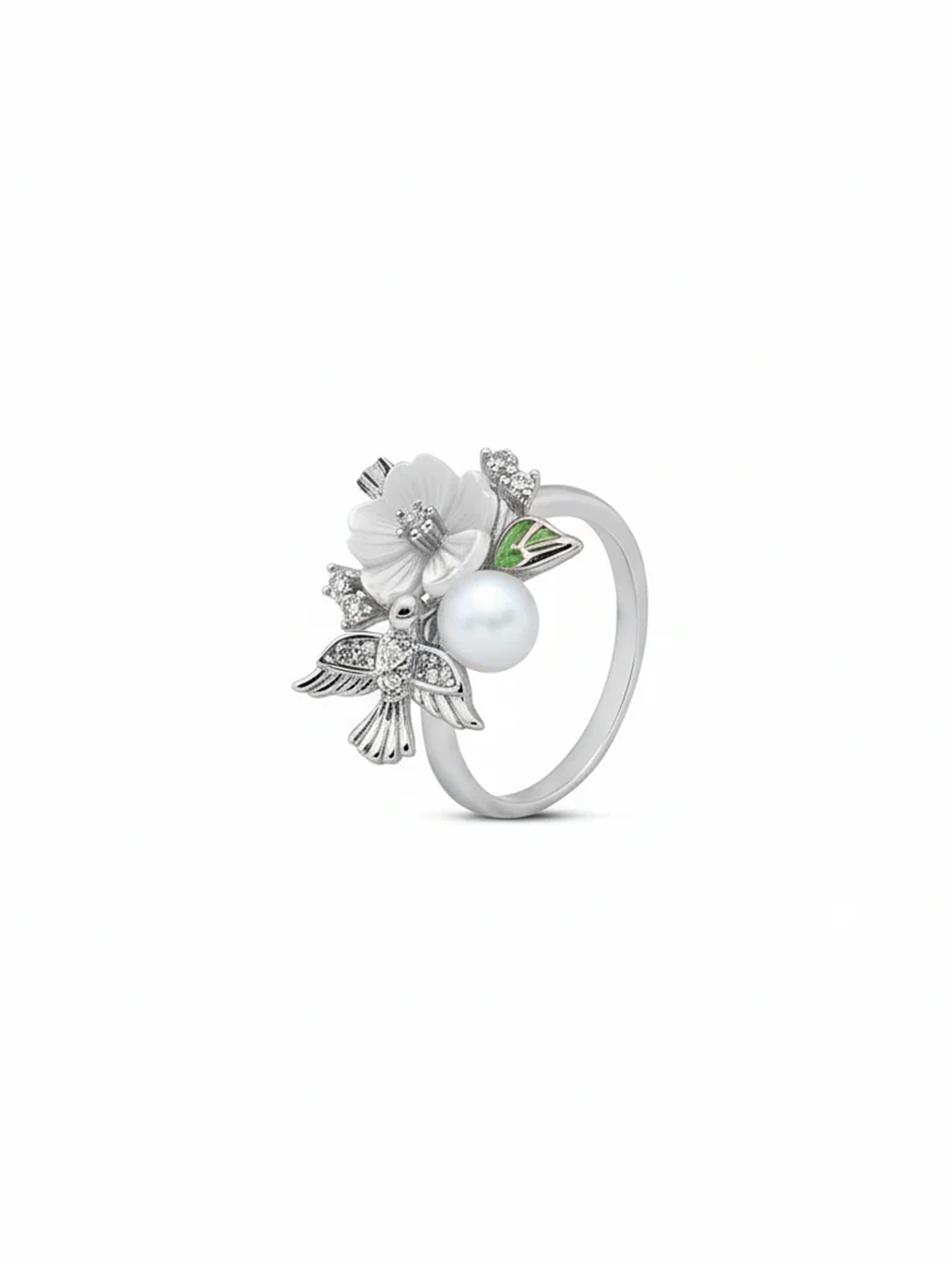 Jardin de Lune Bloom Ring Silver bloom