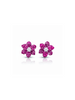 Timeless Bloom Earrings Crimson