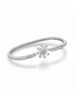 Silver Classic Floral Stack Bracelet