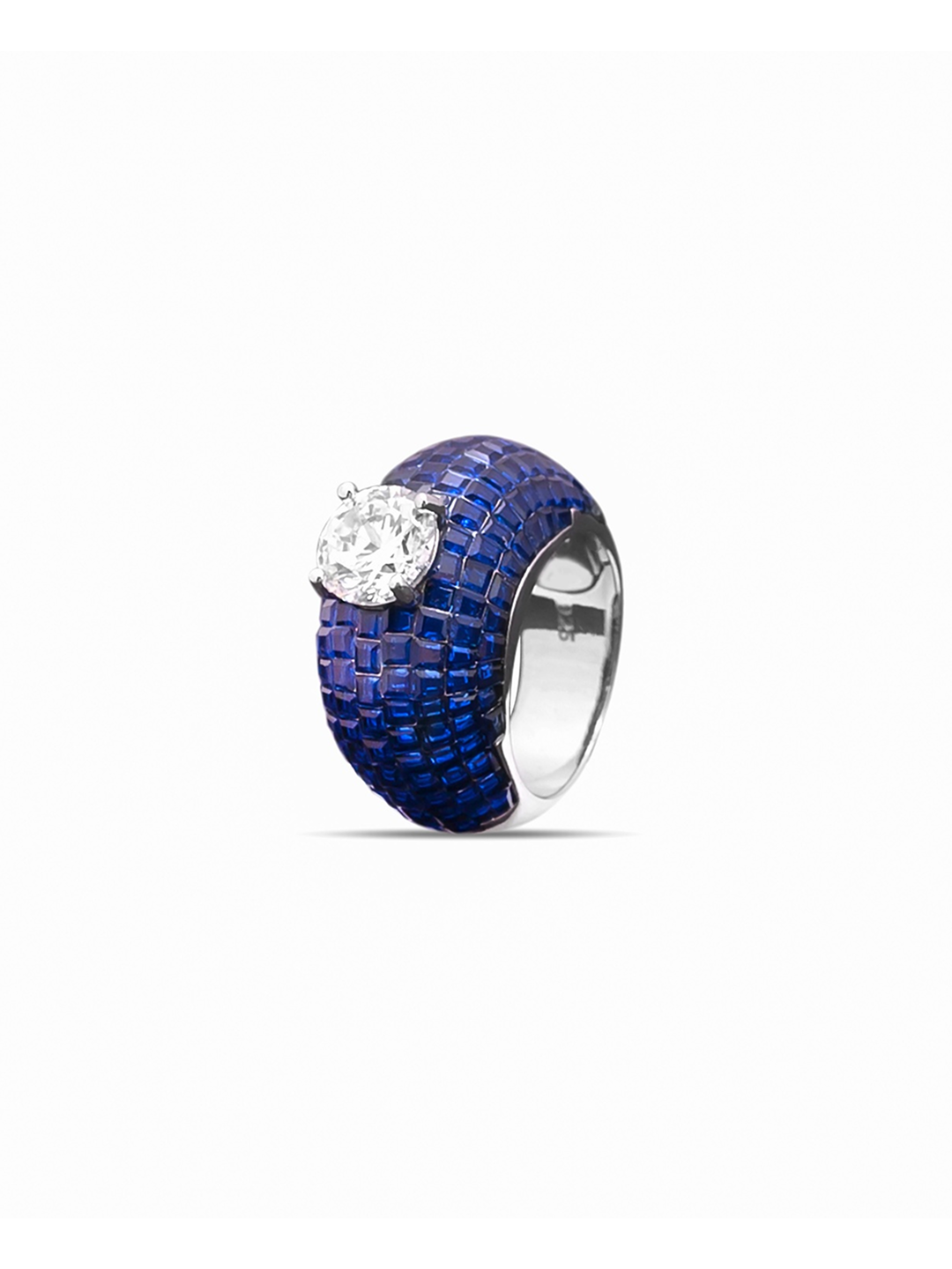 Sapphire Serenade Solitaire Ring