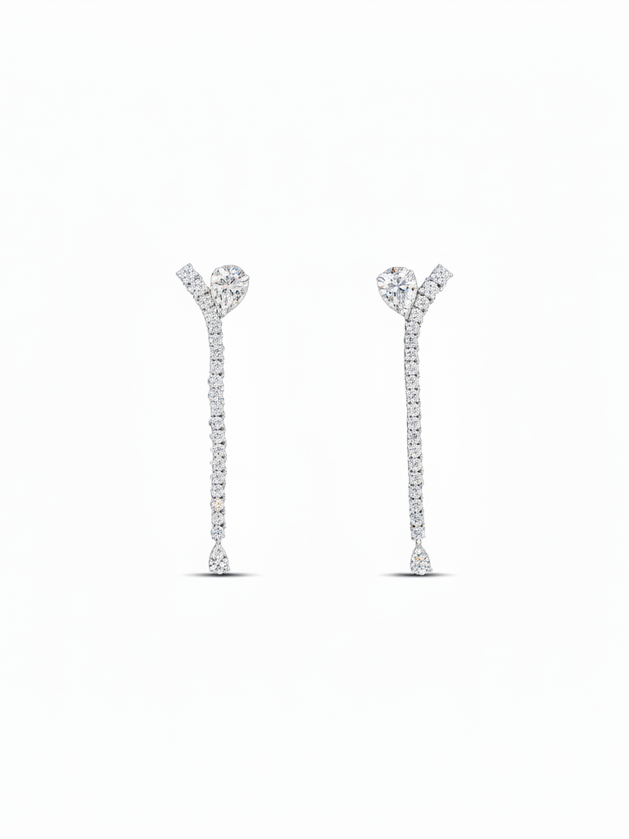 Crystal Radiance Cluster Drop Earrings
