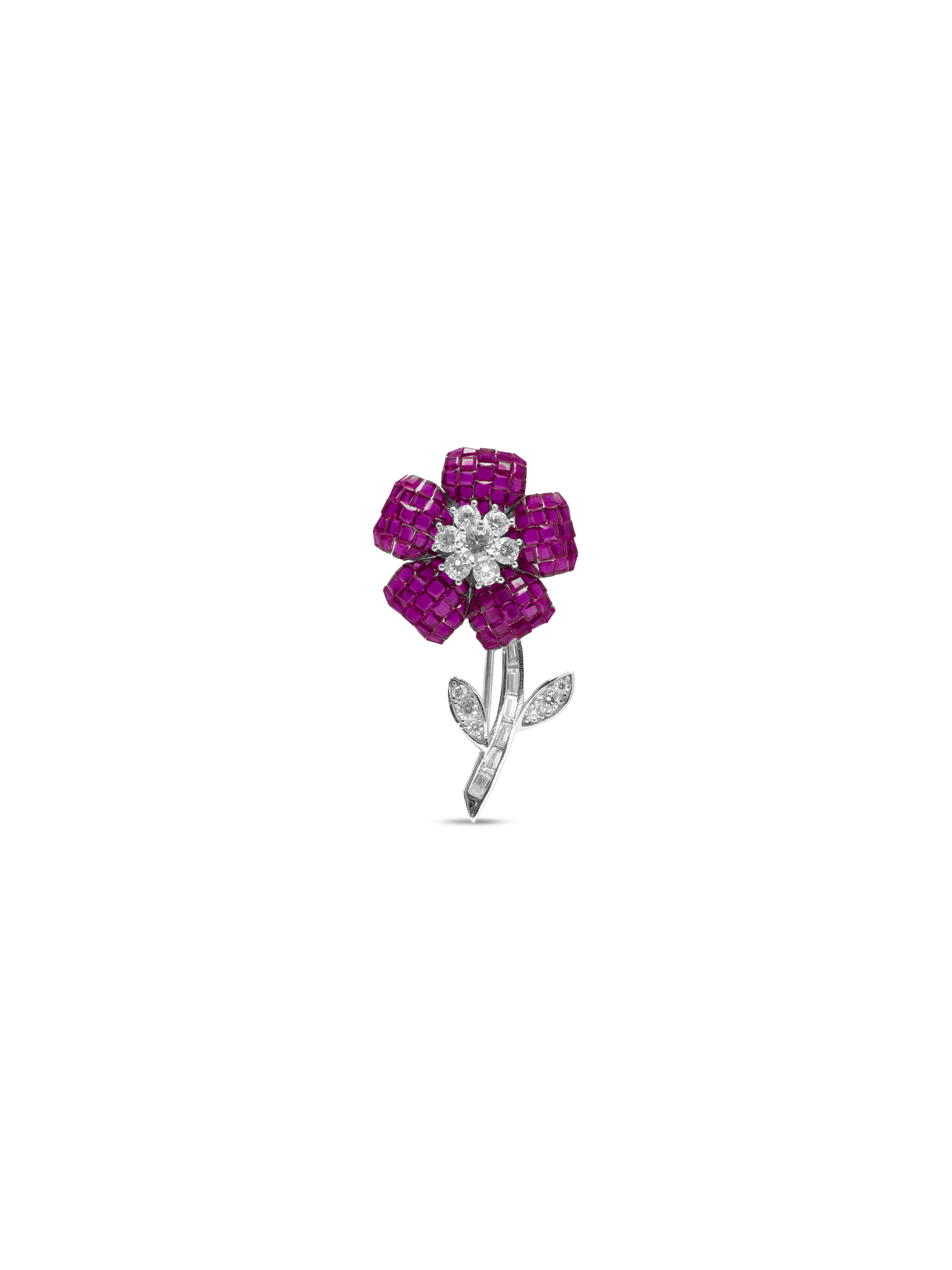 Eternal Grace Bloom Brooch Crimson