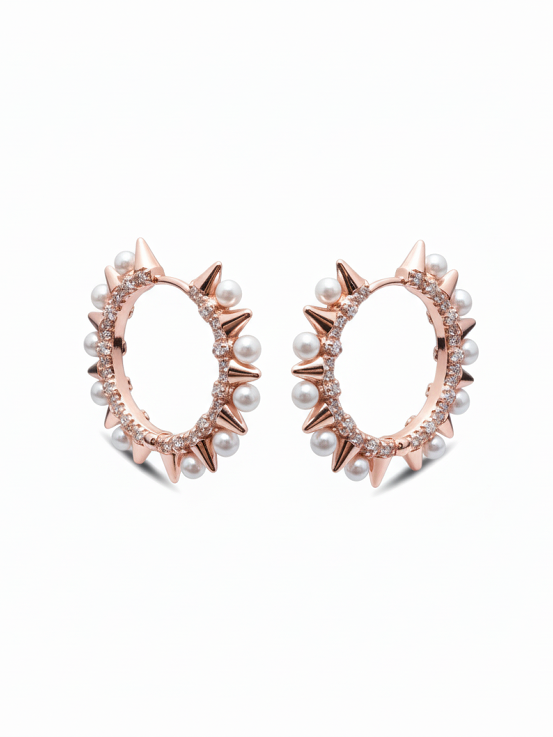Golden Pearl Classic Hoops